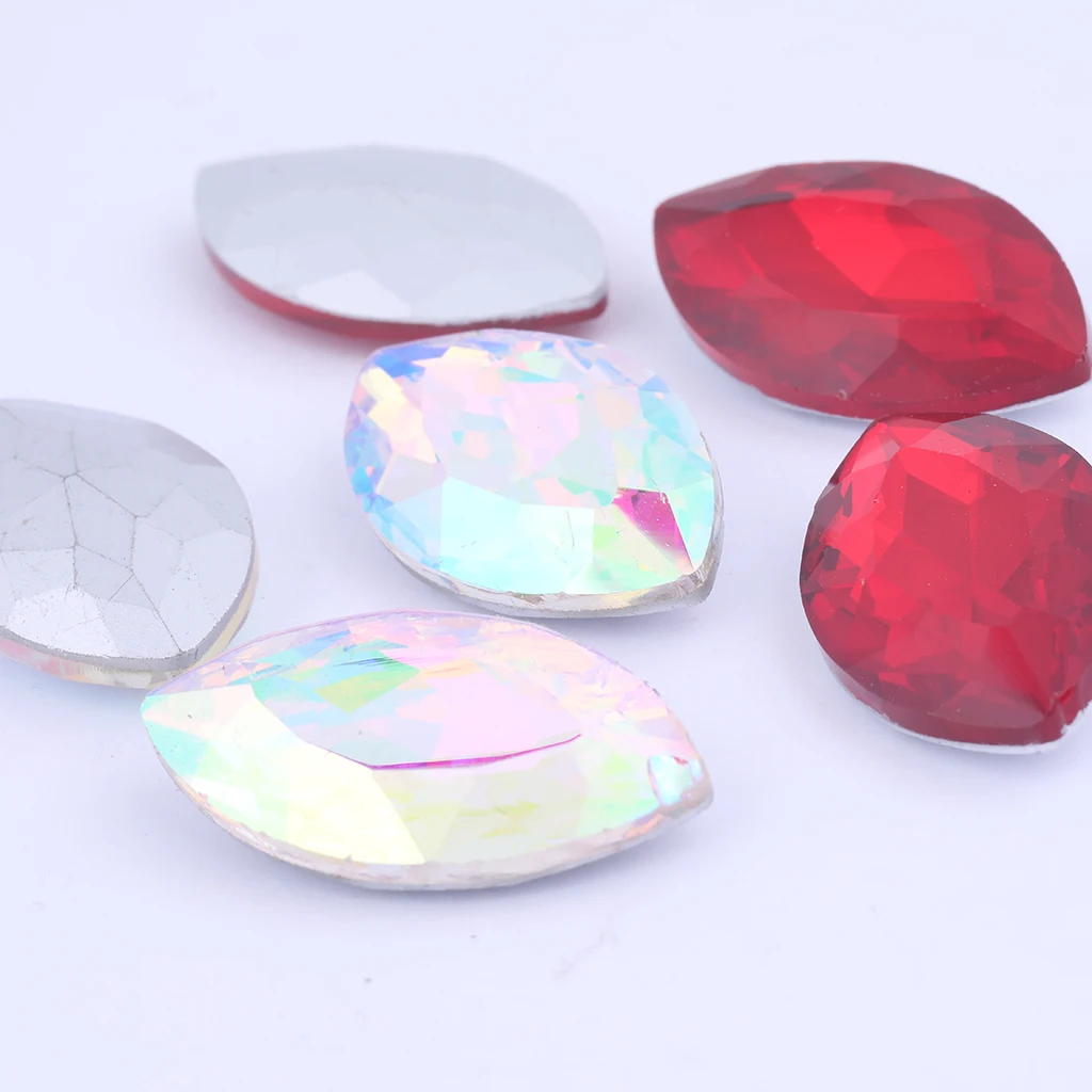 70 шт./упак. 17x31 мм pointback Наветт стеклянный лошадиный глаз Стразы бусины камень diy для ювелирные изделия делая