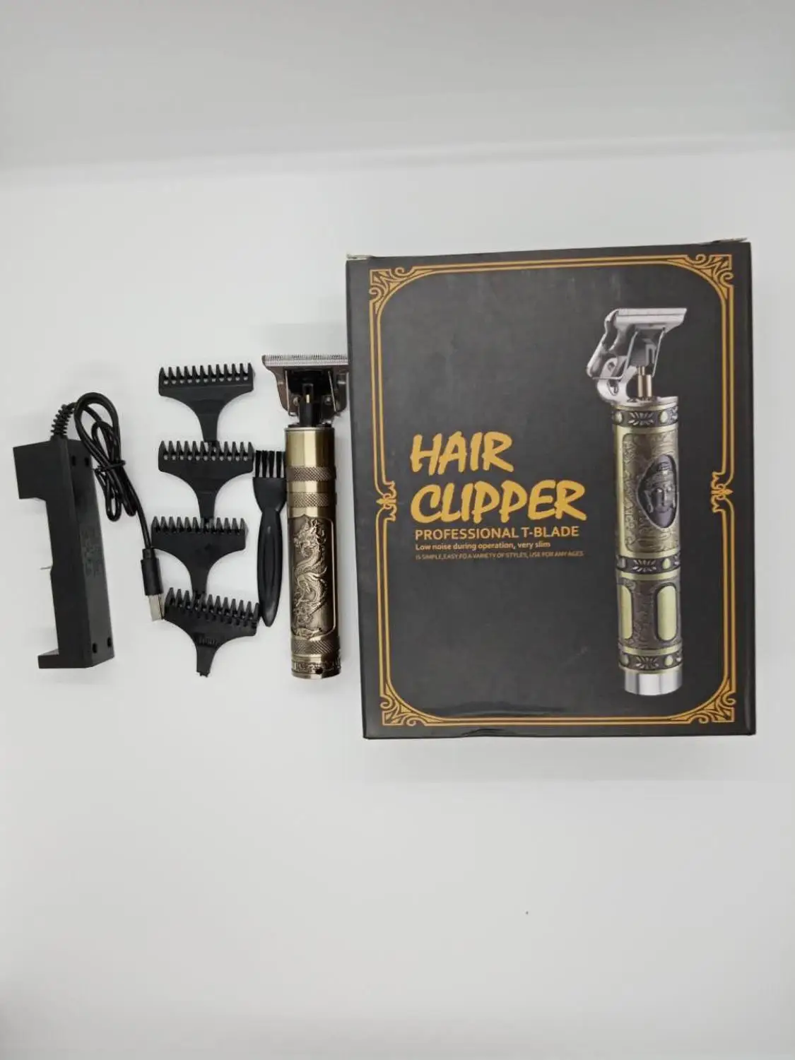 

Professional Electric Hair Clipper Rechargeable T-Blade Hair Trimmer 0 Mm Baldheaded For Men Haircut Machine Kit Shaver Trimmer