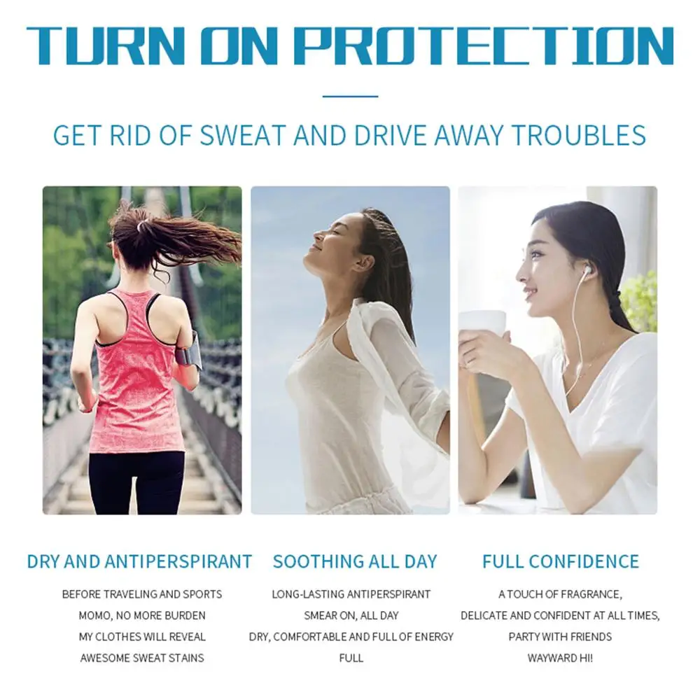 50 мл дезодорант для удаления запаха на подмышках и тела летний пот женщин