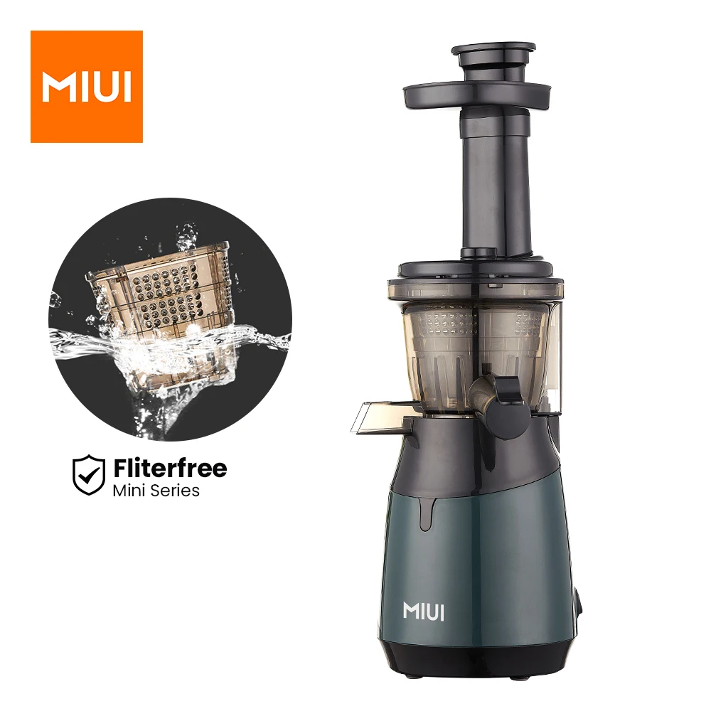 

MIUI Mini Slow Juicer Screw Cold Press Extractor Patented Filter-Free Technology 2021 Electric Fruit & Vegetable Juicer Machine