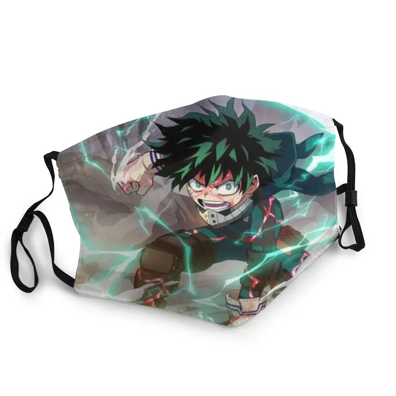 

Дышащая Маска для лица для аниме мальчика в боку, «Нет героев Академии», мужская маска Izuku Midoriya Deku, защитная маска, респиратор, маска для рта