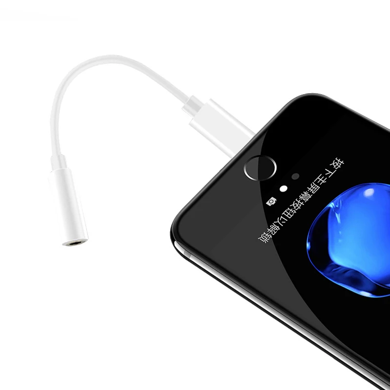Single 3.5MM Earphone Headphone Adapter for iPhone 7 8 Plus X XR XS 11 Pro Max 3.5mm Audio Adapter