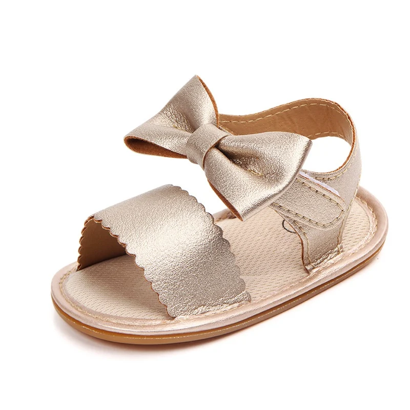 

Princess Shoes PU Leather Non-slip Footwear Crib Shoes Newborn Girl First Walkers Cute Bow Baby Girls Shoes