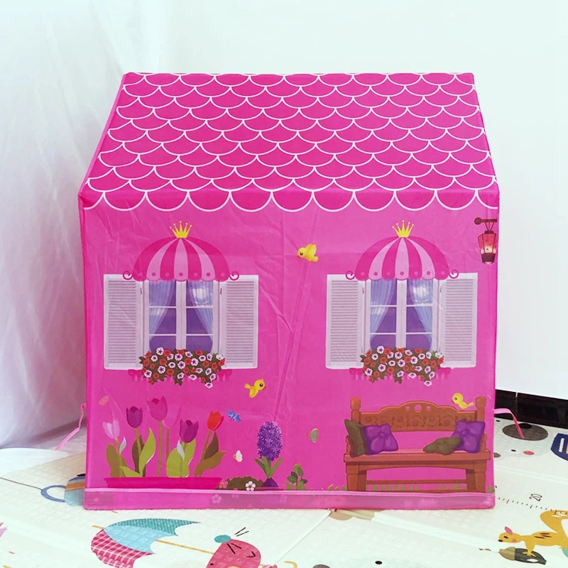 

Kid Play Tent Children Playhouse Indoor Outdoor Toy Play House Kids Teepee for Boy Girl Perfect for Birthday Gift
