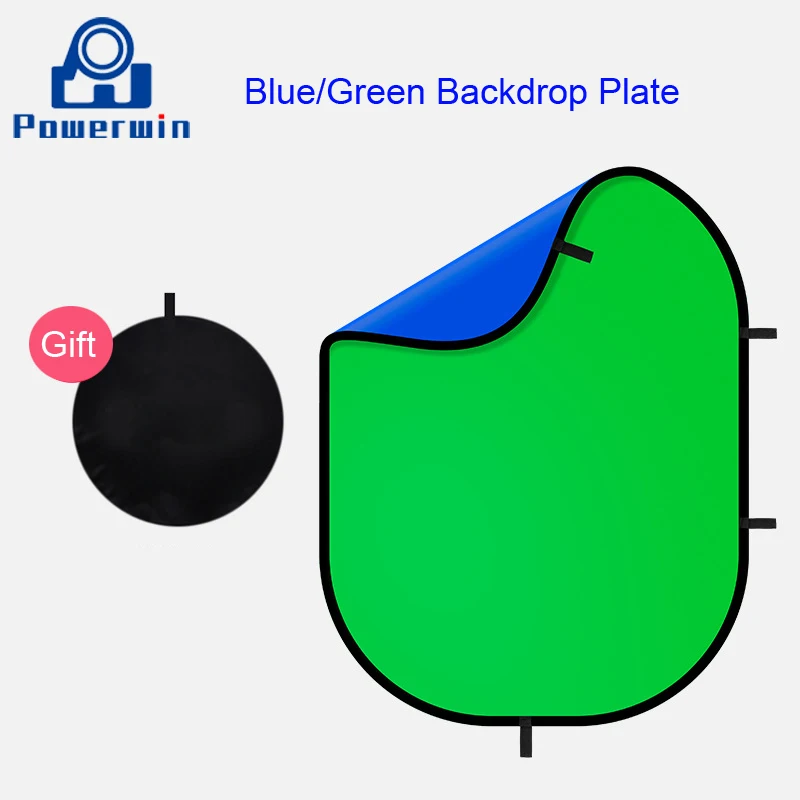 

Powerwin студийная фотография 150x200 см двусторонний фон отражатель для номерного знака ткань синий зеленый серый черный белый для подставки