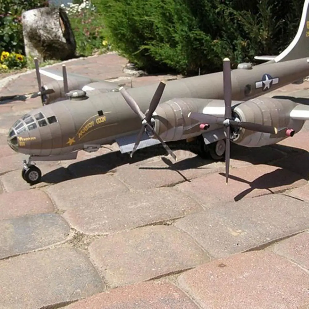 1:47 DIY 3D Бумага Модель Kit электронная игрушка B 29 супер крепость ручной работы