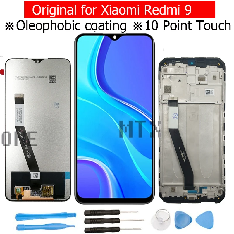 Оригинальный ЖК дисплей для Xiaomi Redmi 9 сенсорный экран дигитайзер сборка Запасные