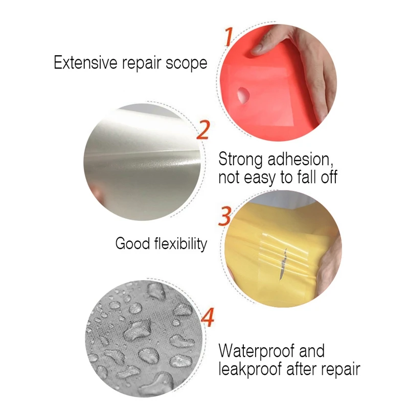 

40Pcs Patch Repair Kit Inflatable Durable Pool Repair Tape PVC Air Mattress Patch Kit for Liner