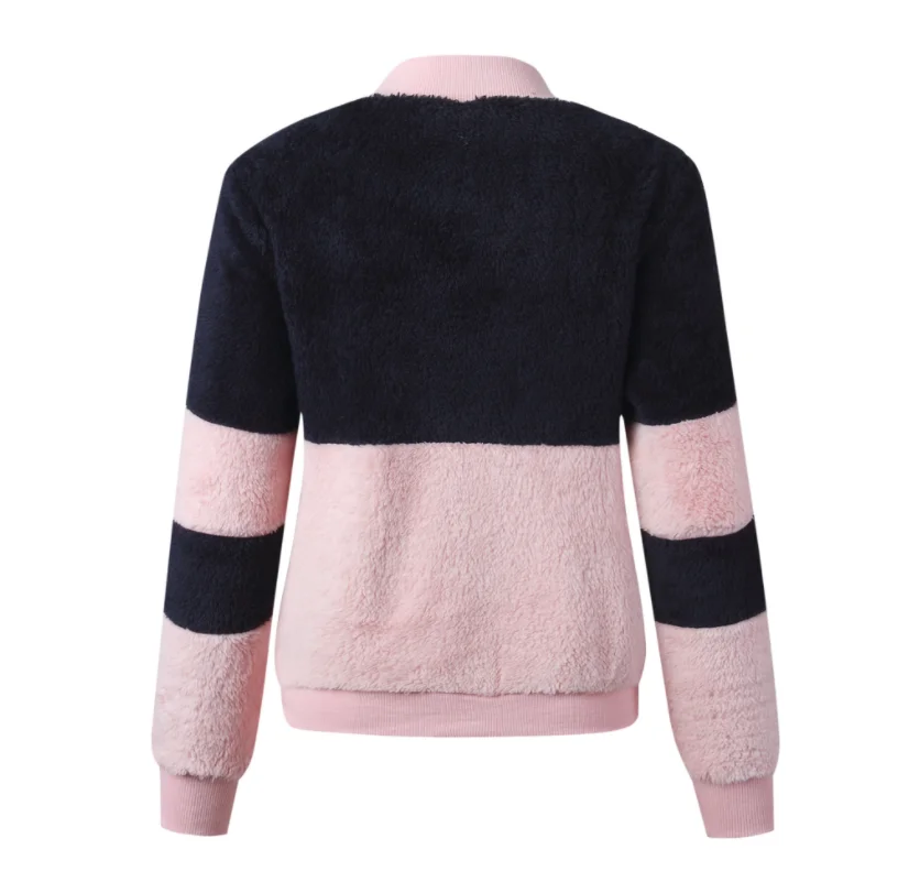 Женское толстое плюшевое пальто с капюшоном Осень-зима 2020 модное розовое на
