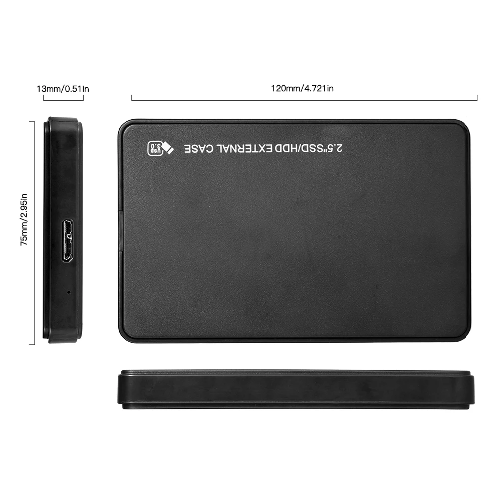 2 5 дюйма Жесткий диск SSD чехол адаптера Sata для USB 3 0 Бесплатная Гбит/с коробка