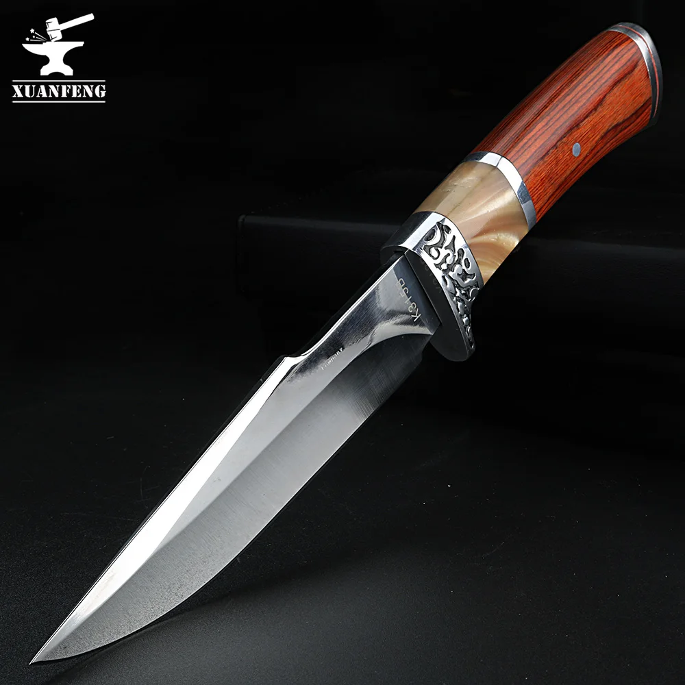 

Уличный короткий нож, многофункциональный охотничий нож для кемпинга, высокопрочный нож для выживания, прямой нож с фиксированным клинком