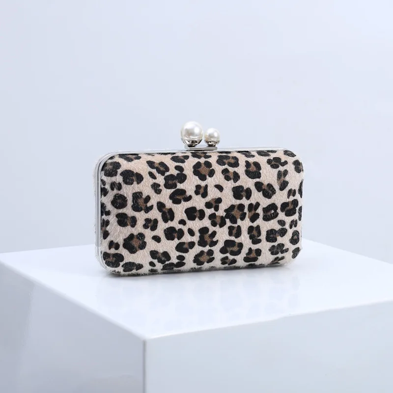 Classic Leopard Acrylic Wallet Ladies Clutch Luxury Evening Bags Exquisite Wedding Party Prom Purses and Handbags Chains Bag