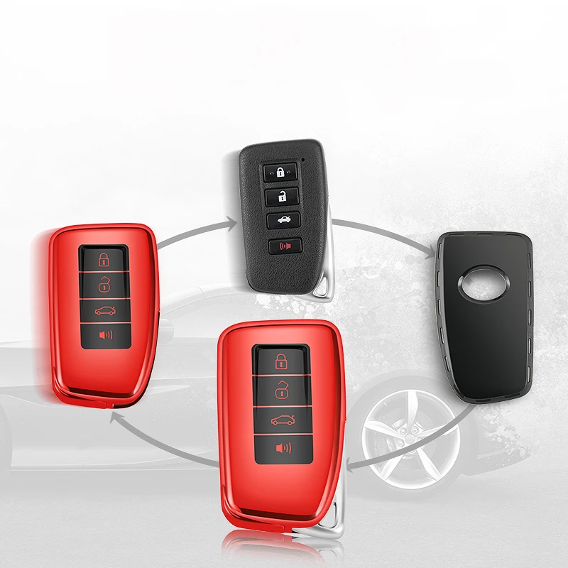 Красочный Новый мягкий TPU чехол для автомобильного смарт-ключа Lexus ES350 GS350 GS450h IS250