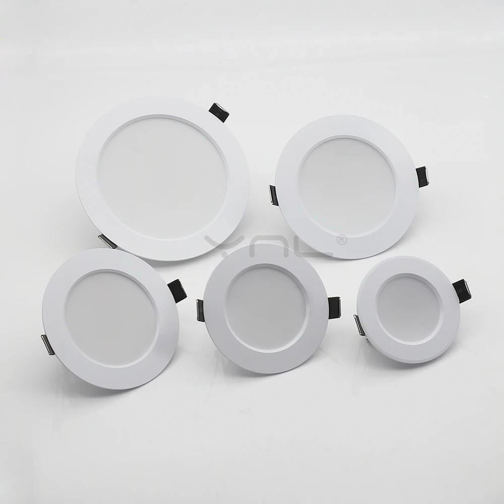 10pcs led downlight 7w 9w 12w 15w 18w round recessed ceiling lamp ac 220v down light home decor bedroom kitchen spot lighting free global shipping