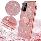 Мягкие силиконовые чехлы для Redmi Note 10 Pro, для Xiaomi Redmi Note 9 Pro, 10S, 9S, с кольцом-держателем, блестящий чехол для Redmi 9T, 9AT, 9C, NFC, чехлы