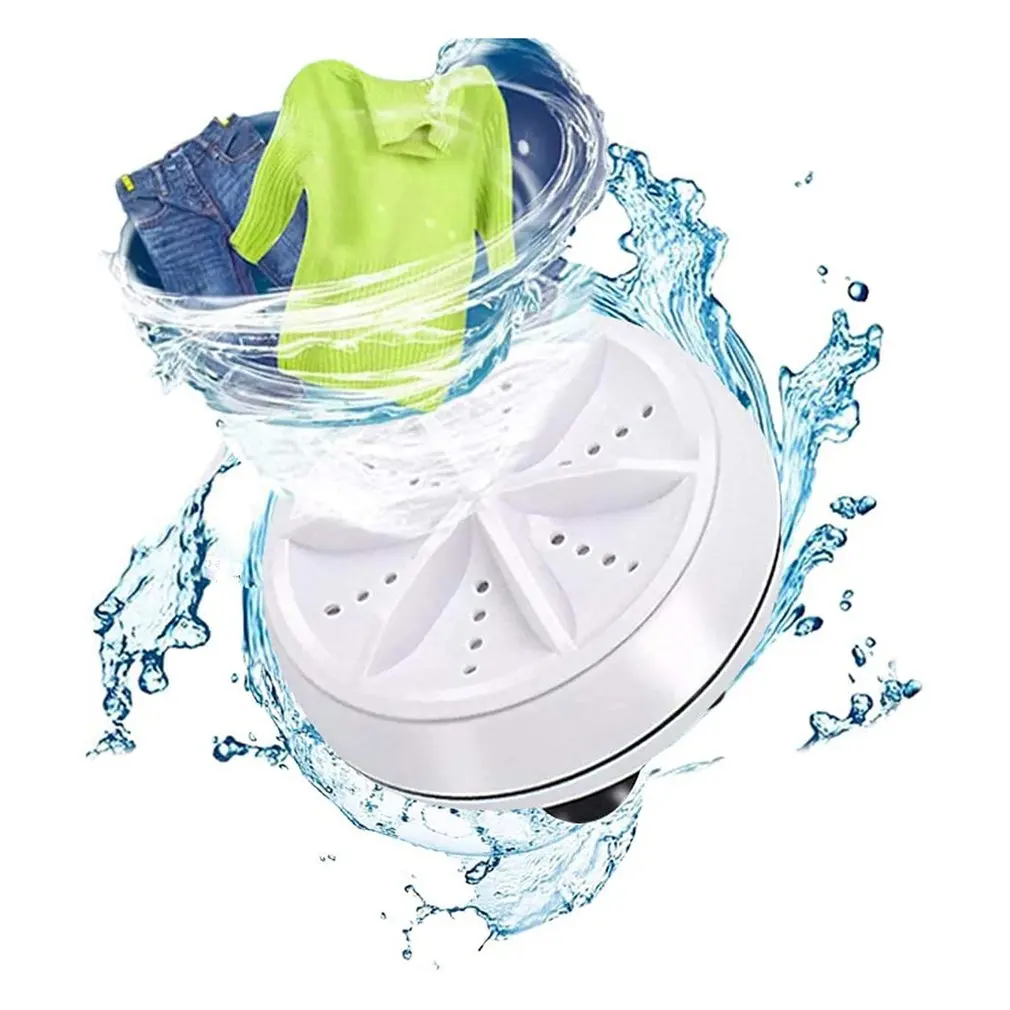 

Mini Ultrasonic Washing Machine Portable Turbo USB Powered Removes Dirt Washer Clothing Cleaning Washing Machine For Travel Home