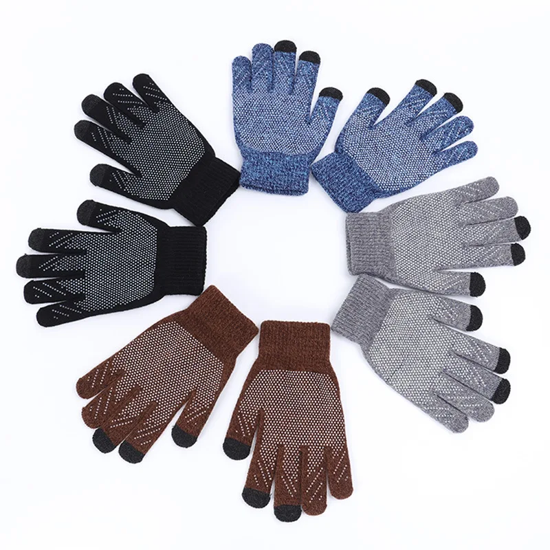 Месте более анти-скользящие перчатки чтобы согреться сенсорный Однотонная