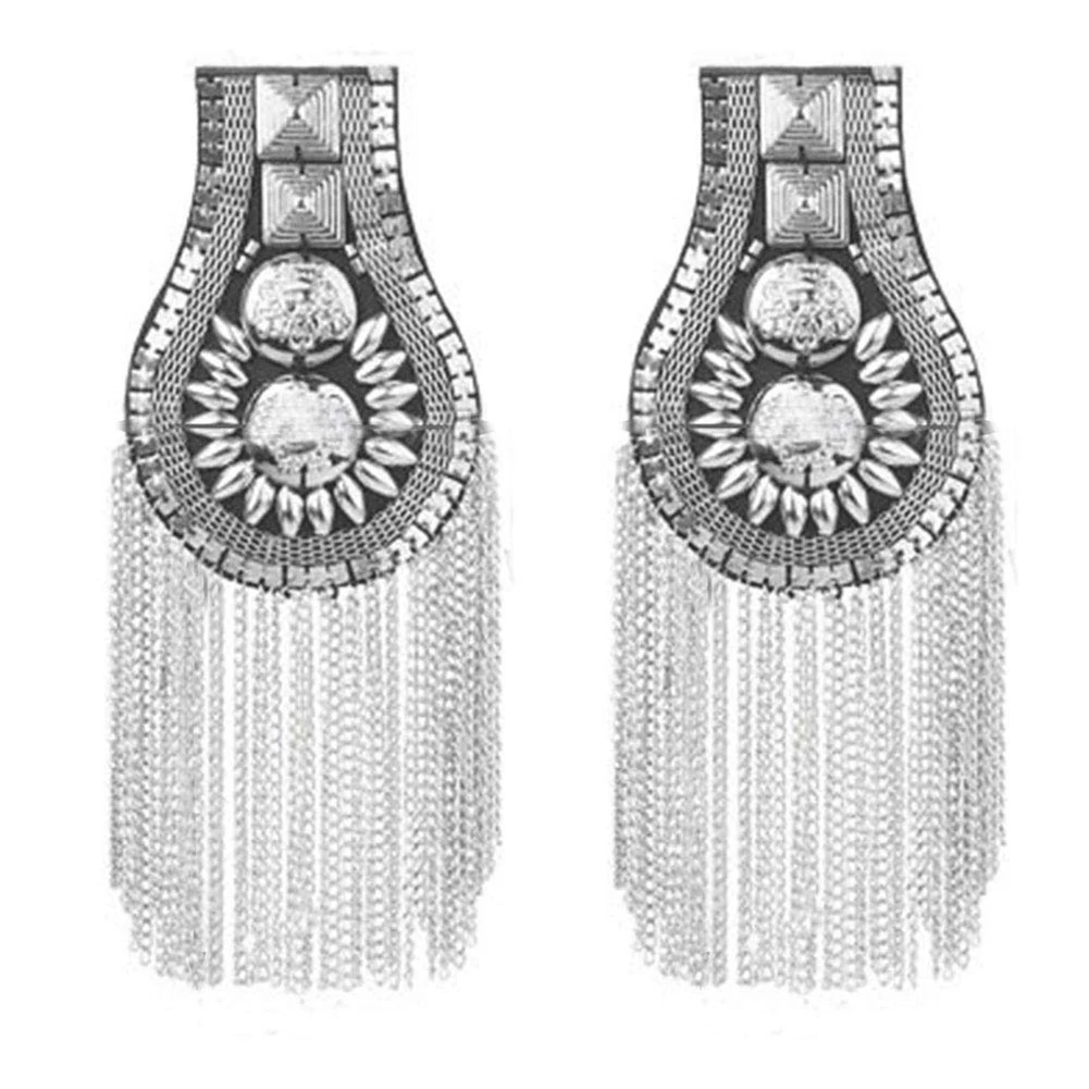 Эполлет в британском стиле с заклепками и кисточками 1 шт. брошь на плечо значок