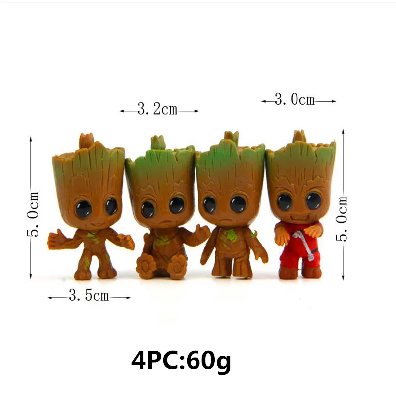 20c стражи Галактики Groot брелки Мстители мужские и женские модные ювелирные аксессуары