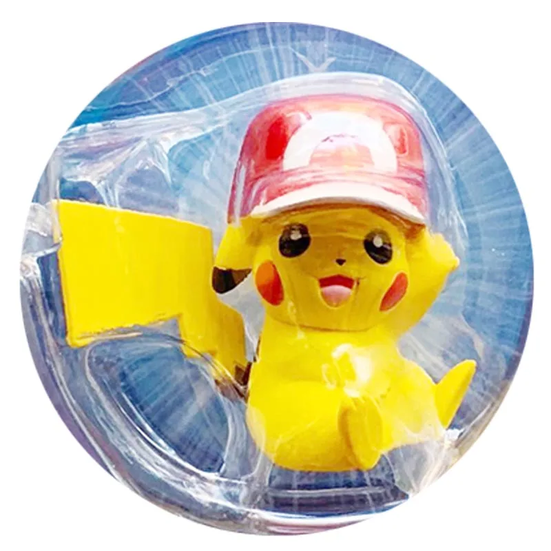 

TOMY Покемон Аниме пепельный Кетчум шляпа Пикачу фигурки украшения анимационные производные периферические продукты модели игрушки