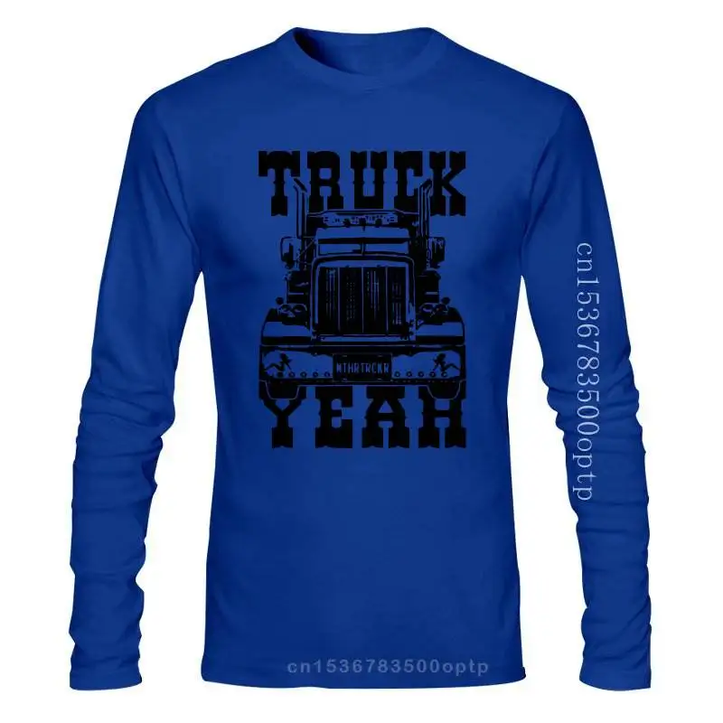 

New Tops Cool T Shirt Truck Yeah T Shirt Mother Trucker Hat Rockabilly Mudflap Girls Big Rig Biker Tee O-Neck Tshirt Homme