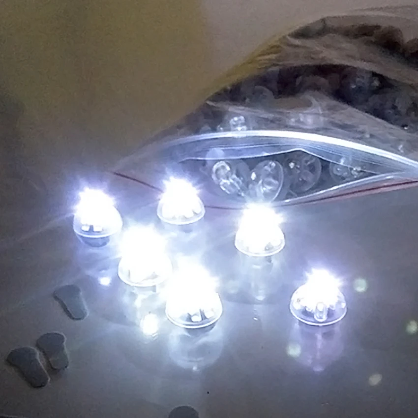 100 шт. круглые Разноцветные Мини шарики со светодиодной подсветильник