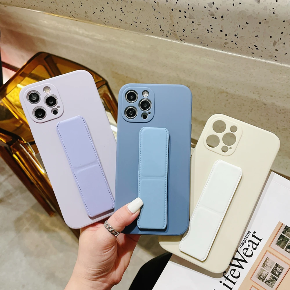 

Straight Side Liquid Magnetic Stand Phone Case for iPhone 7 12 Pro Max 6 6S Plus 12 Mini XR 11 Pro X XS 12 Pro 8 Plus 12 Cover