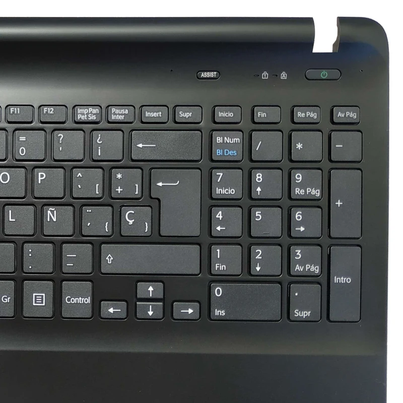 Spanish SP laptop keyboard for sony Vaio SVF152C29V SVF153A1QT SVF152100C black/white with Palmrest upper Cover | Компьютеры и офис
