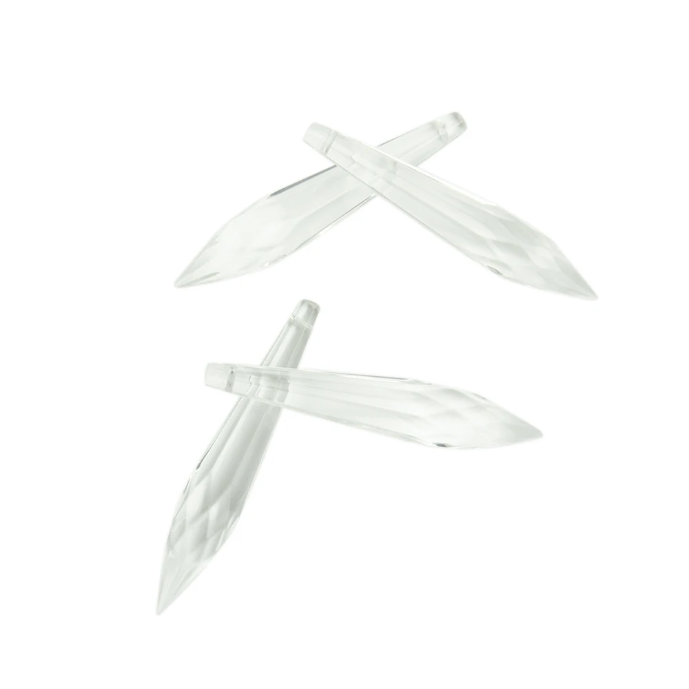 Лидер продаж! 76 мм 100 шт./лот прозрачные хрустальные многогранные стеклянные