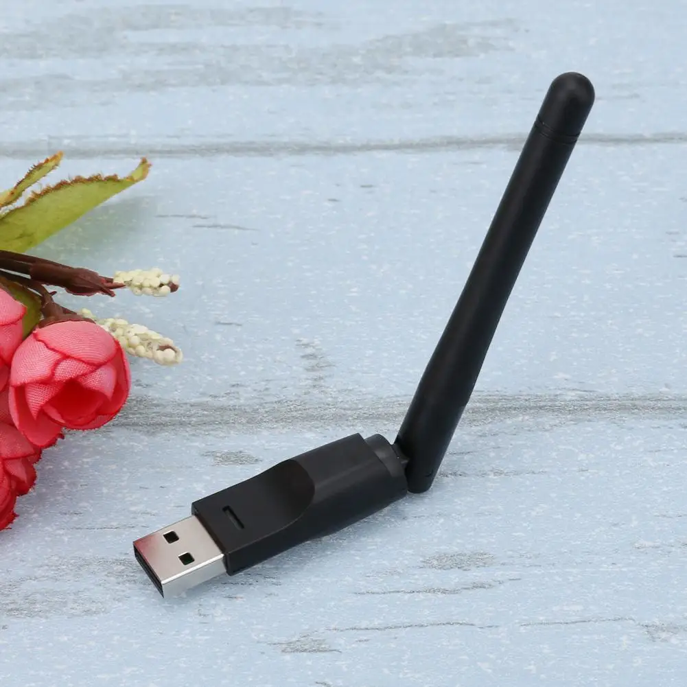 Мини сетевой адаптер с антенной сетевая карта USB WiFi для ПК 150 Мбит/с 2 дБи Wi Fi