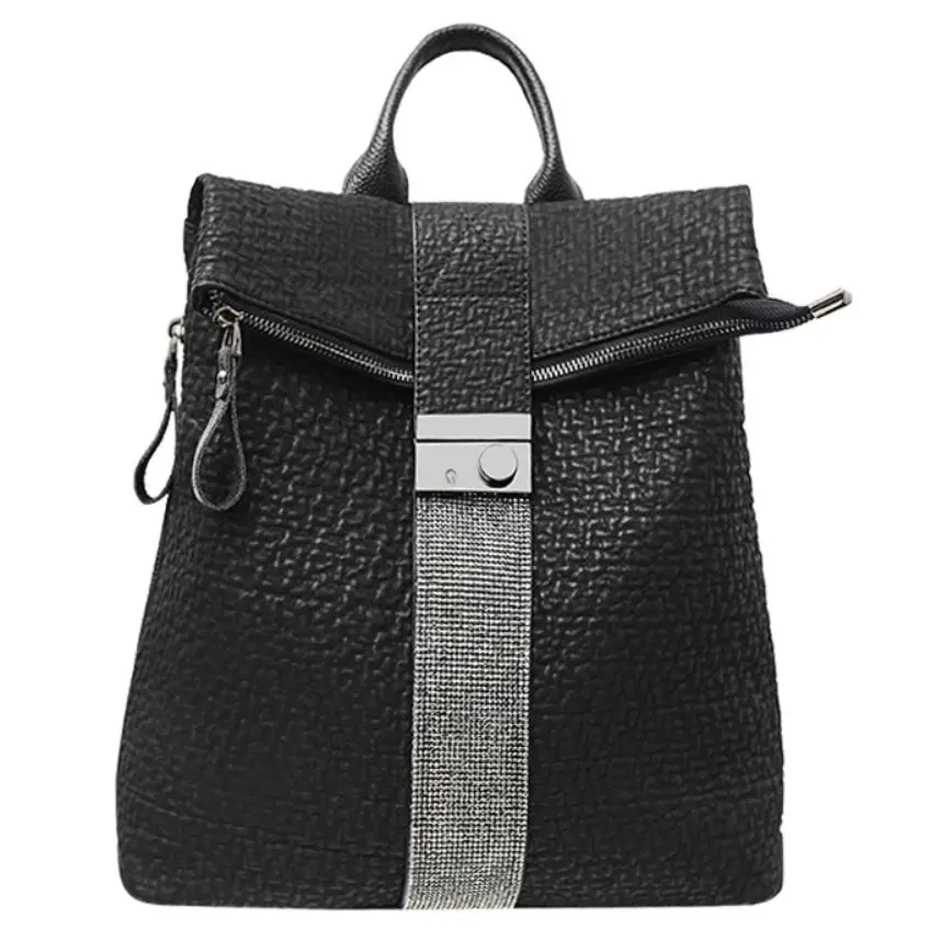 

ins Genuine Leather Real Leather Anti Theft Backpacks Women Soft Leather Women's Backpack Travel Bag School Bags For Teenagers