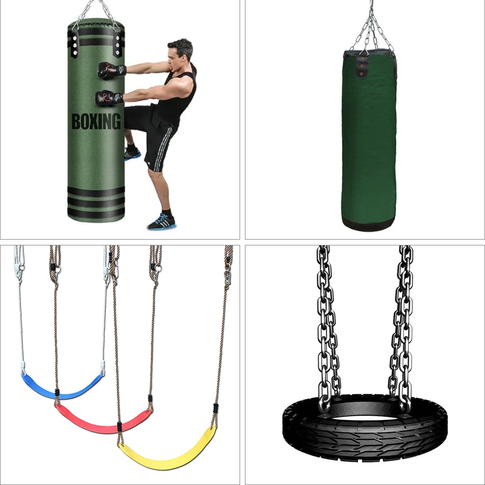 

Heavy Bag Hanger Suspension Hooks Concrete Wooden Swing Hangers Sets for Yoga Hammock Chair Sandbag Swing 500kg Capacity SUS304
