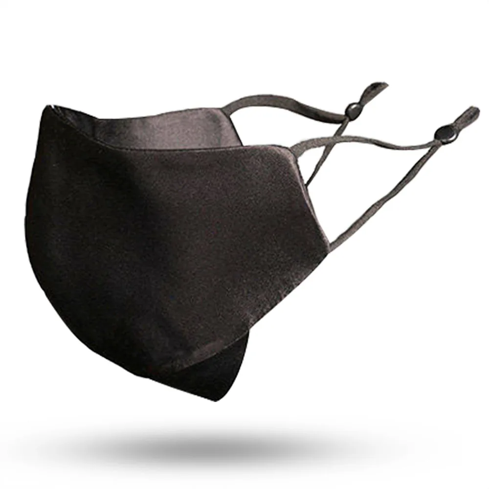 Модная женская маска шелковая противопылевая теплая цветная для взрослых