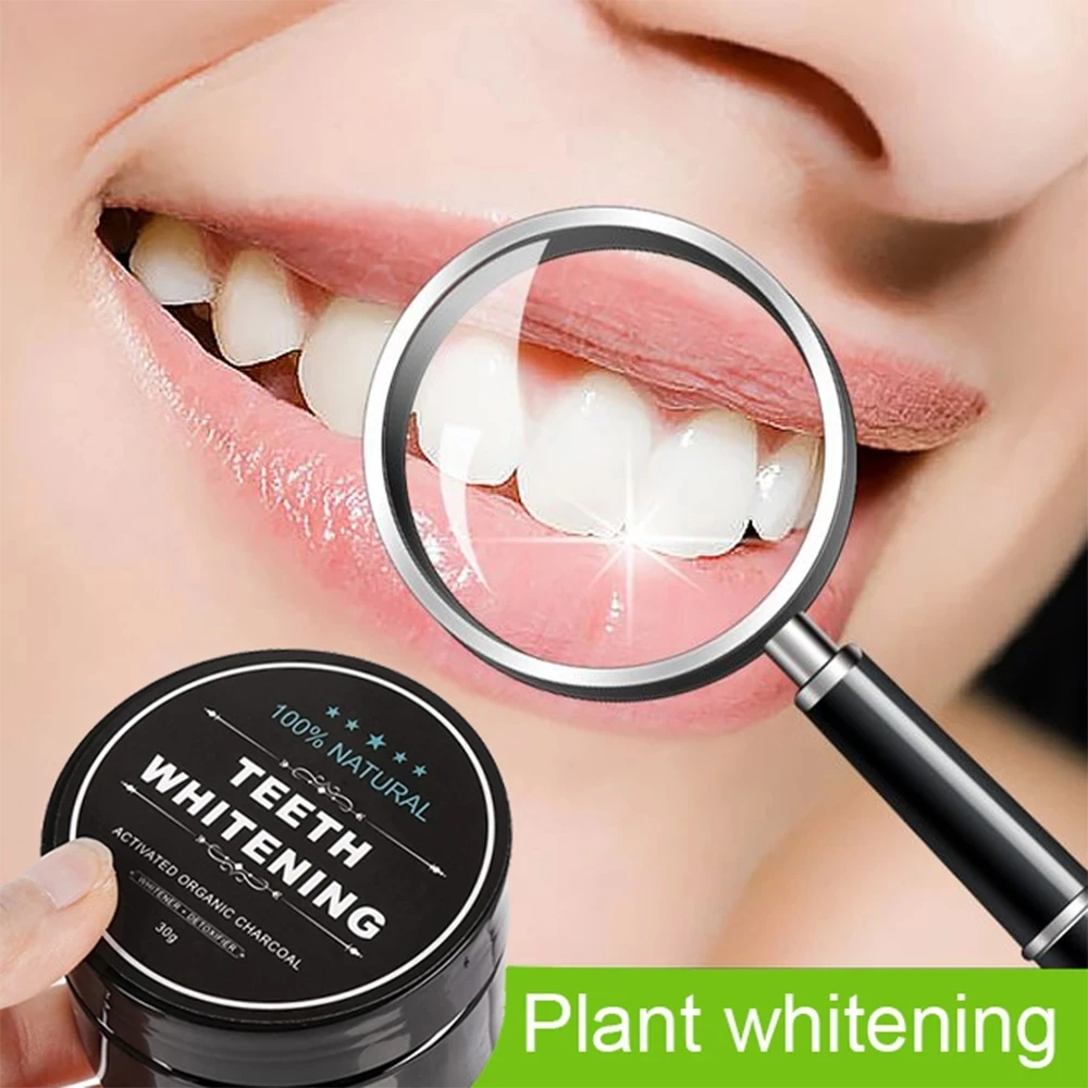

30g Teeth Whitening Oral Care Charcoal Powder Natural Activated Carbon Tooth Plant Whitener Powder Oral Hygiene Remove Stains