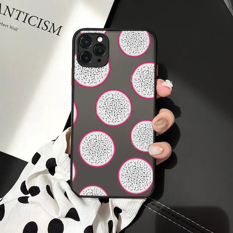 

Cartoon summer fruit fashion design Phone Cases matte transparent For iphone 7 8 11 12 plus mini x xs xr pro max cover