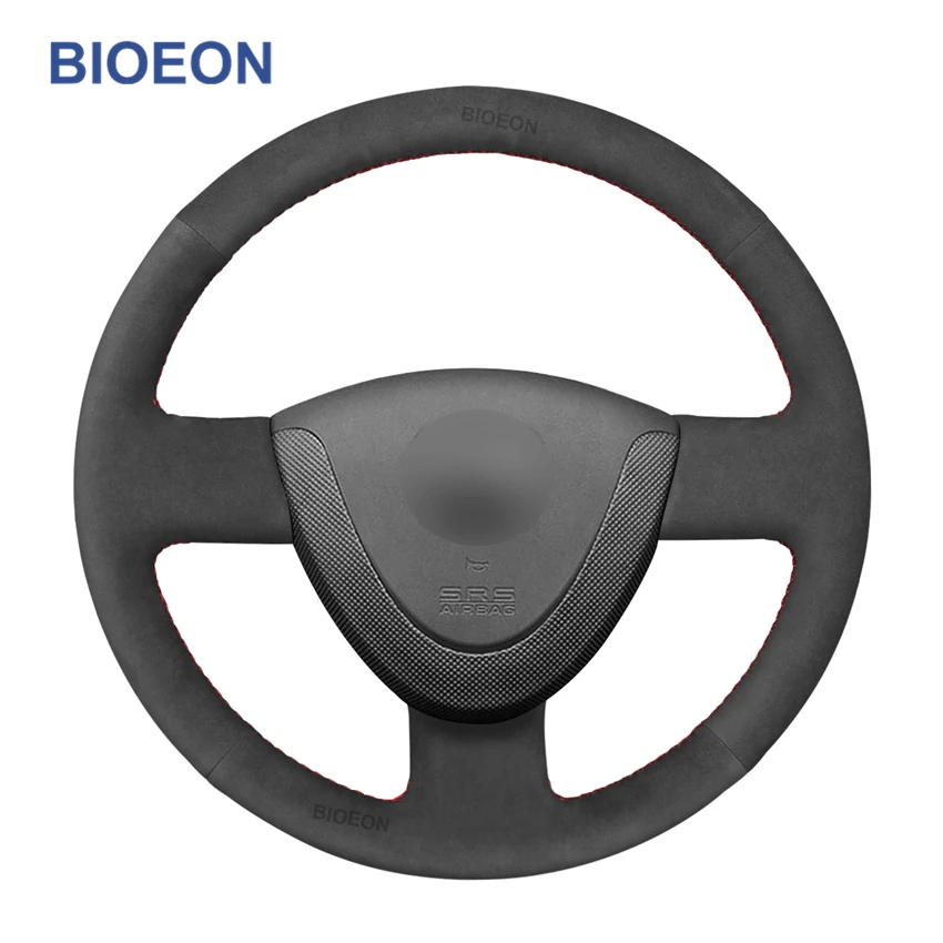 

Black Suede Car Steering Wheel Cover Holster for Honda Civic Jazz 2001 2002 2003 2004-2005