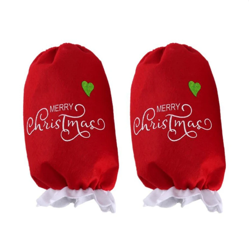 2 пары в партии Кухня очистки Защитные манжеты эластичные Рождество крышки руки