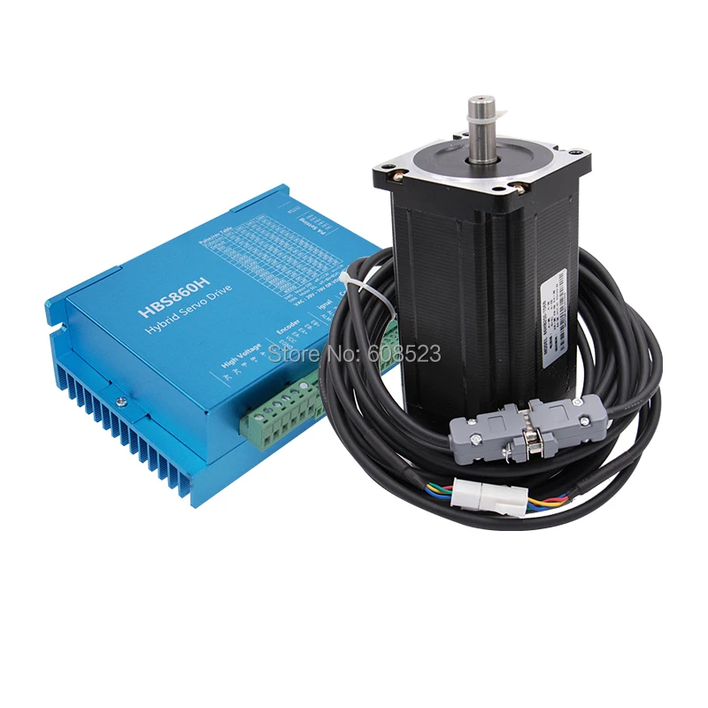 Nema 34 Серводвигатель мотор 86HB250-156B+ HBS860H замкнутый контур шаговый двигатель 12N. М немв, 34 86 Гибридный замкнутый контур 2-фазный шаговый мотор драйвер