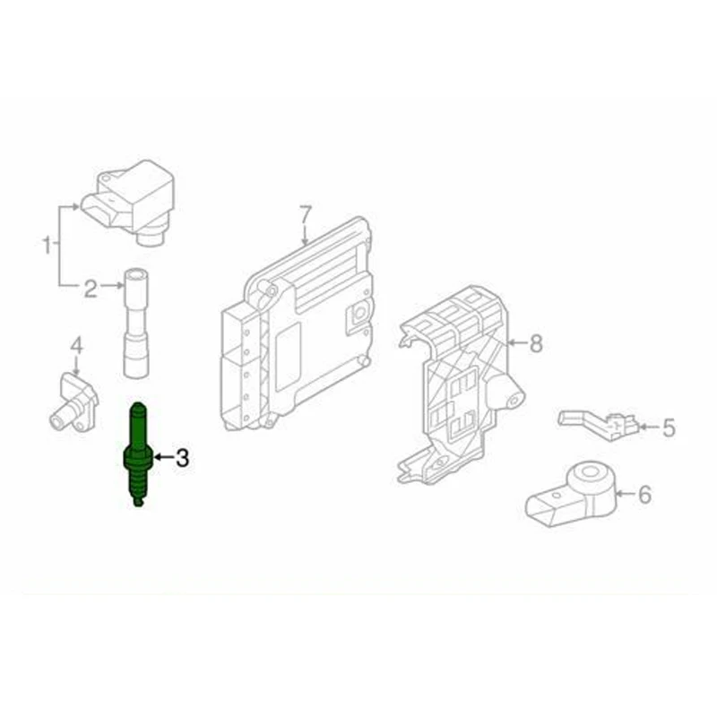 4 шт. Свеча зажигания для 1 T AUDI A1 A3 Q3 Q2L VW GOLF MII SUPERB CITIGO OCTAVIA BEETLE 04E905602 04E905611 04E905612E C D B |