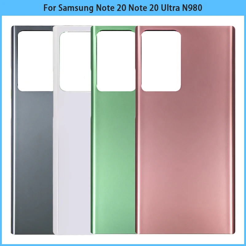 

10PCS New For Samsung Galaxy Note 20 Ultra 20Ultra N980 Battery Back Cover Rear Door 3D Glass Panel Note20 Housing Case Replace
