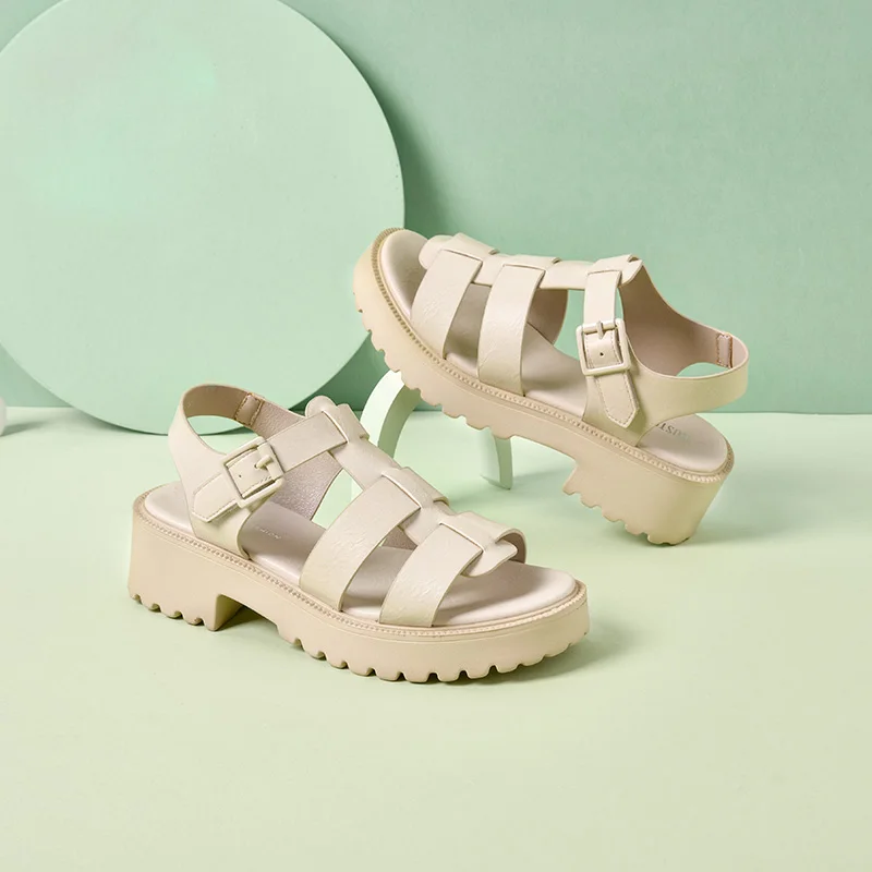 

DUSTO 2021 new summer simple platform sandals shoes for women
