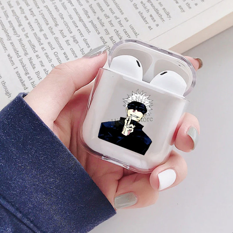 

Чехол Satoru Gojo для Apple Airpods 1/2, защитный чехол для наушников Airpods, чехол для зарядного устройства