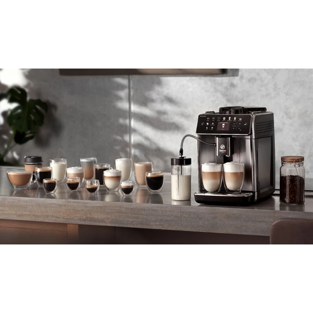 Кофемашина Saeco GranAroma SM6585/00 металлик/серебристый | Бытовая техника