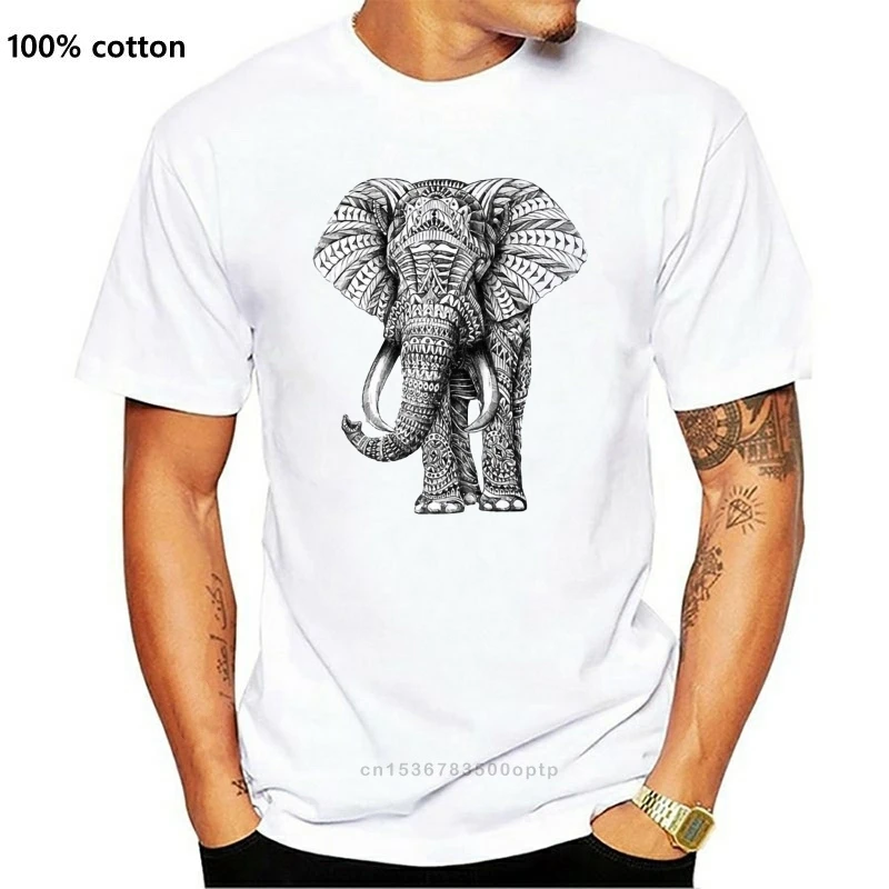 

Funny Elephant T-Shirt Abstract Animal Lover Colourful Graphic Design Tee Tops