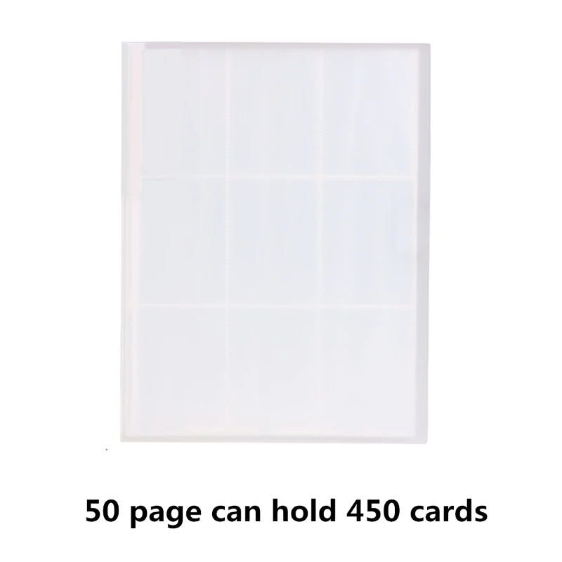 

Transparent Card Collection Binder Pocket Trading Card Binder For Card F3ME