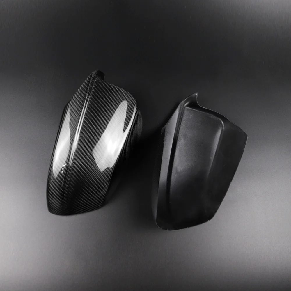 

1 Pair ABS Carbon Fiber Pattern Car Door Wing Mirror Covers Rear View Mirror Car-Styling Hight Quality Replacement Caps Shell St