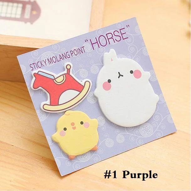 

50packs/lot kawaii Rabbit and chicken design mini sticky notes bookmark decorate memopad
