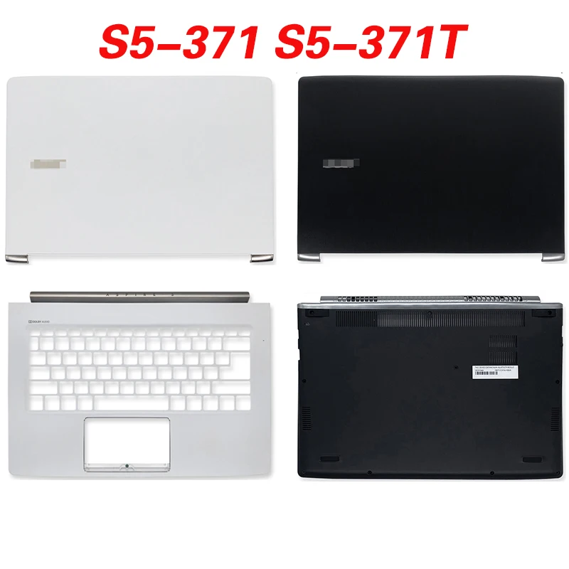 

Новый чехол для ноутбука acer Aspire S 13 S5-371 S5-371T, задняя крышка для ЖК-дисплея, нижняя крышка для рук, черный 60.GCHN2.001, белый 60.GCJN2.001