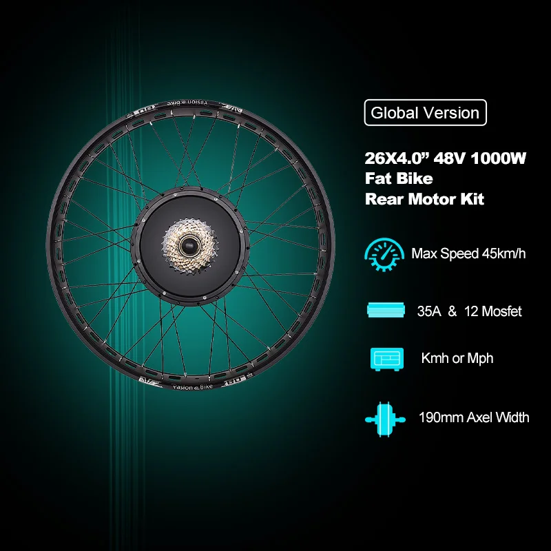 Комплект для переоборудования электровелосипеда PASION фэтбайк 1000 Вт моторное
