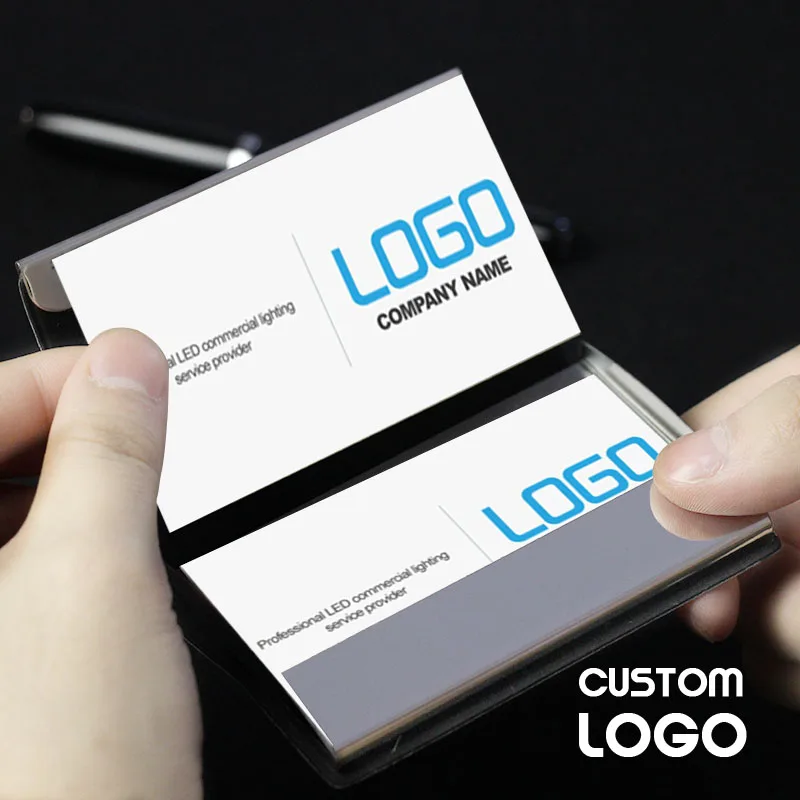 Высокое качество Бизнес держатель для карт выгравировать с возможностью